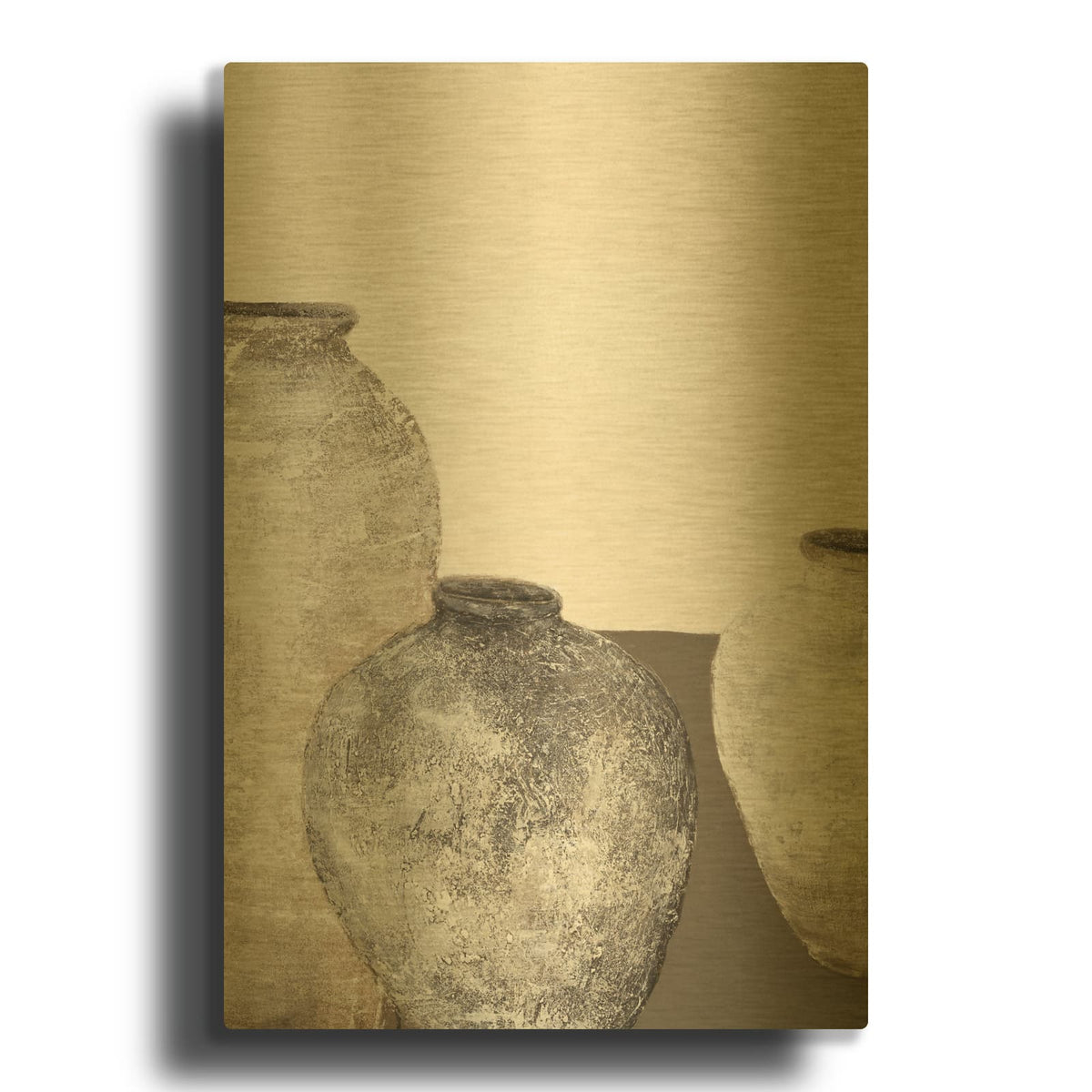 'Ceramics 1' By Design Fabrikken Gold Metal Wall Art