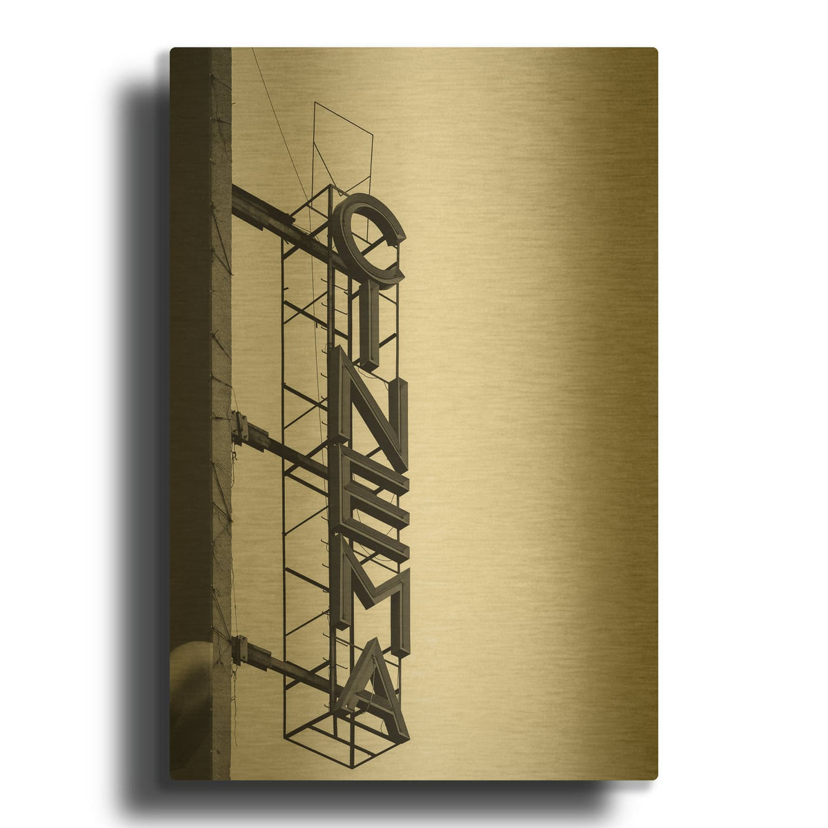 'Cinema' By Design Fabrikken Gold Metal Wall Art
