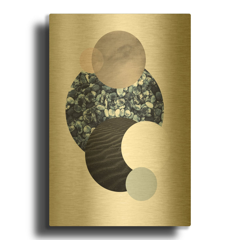 'Circles 2' By Design Fabrikken Gold Metal Wall Art