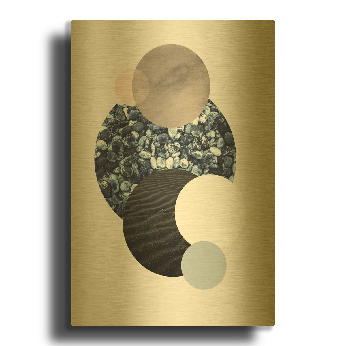'Circles 2' By Design Fabrikken Gold Metal Wall Art
