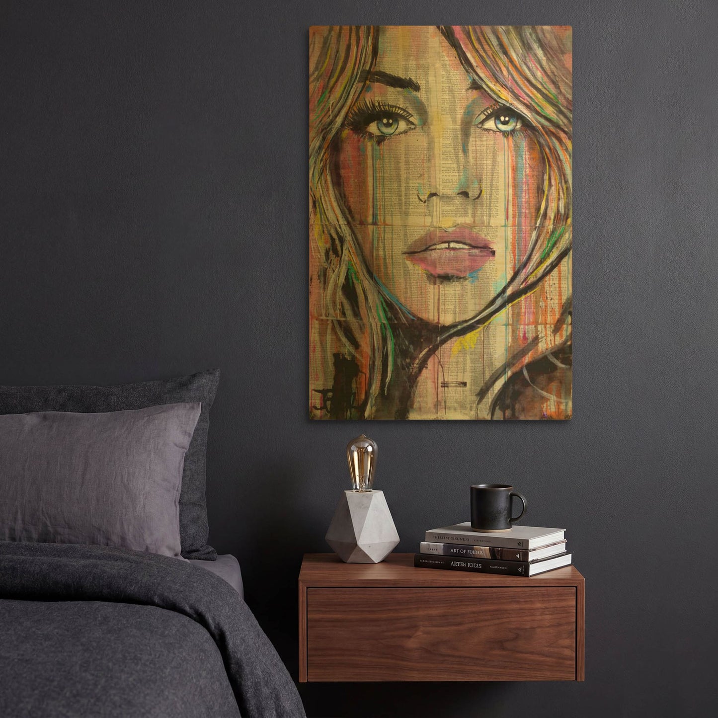 'In Someways' By Loui Jover Gold Metal Wall Art