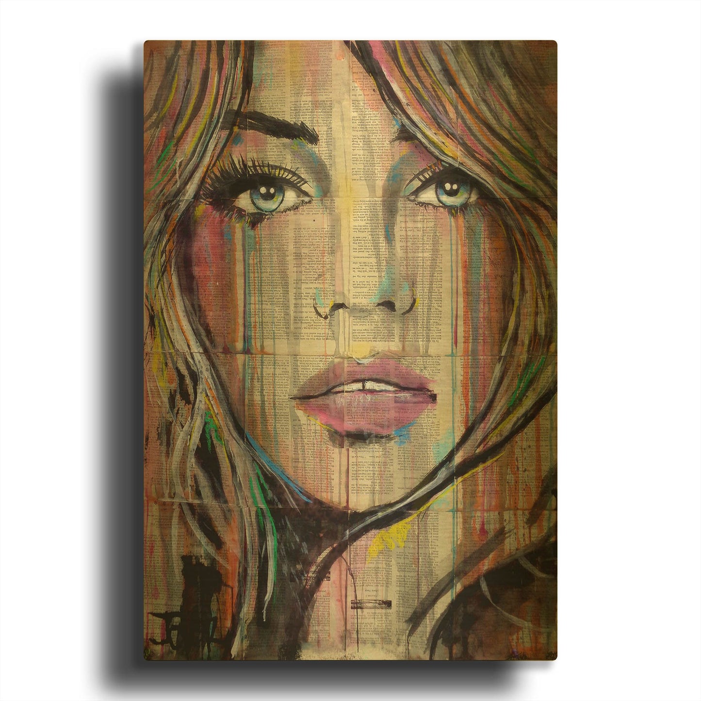 'In Someways' By Loui Jover Gold Metal Wall Art