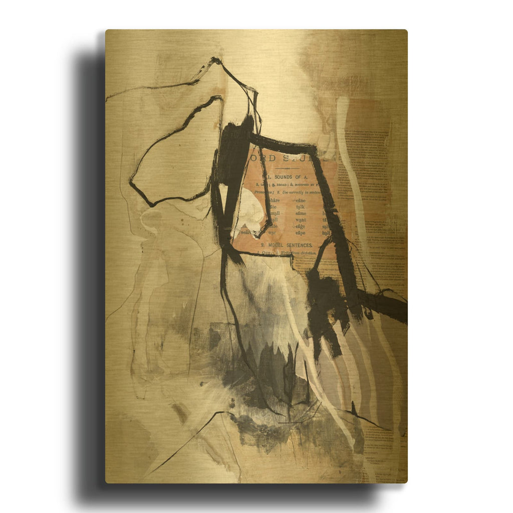 'Clipping' By Design Fabrikken Gold Metal Wall Art