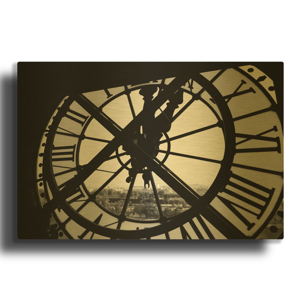 'Clock Tower' By Design Fabrikken Gold Metal Wall Art
