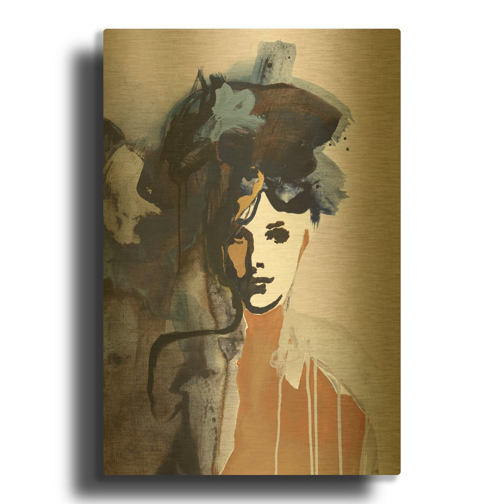 'Colorful Life 1' By Design Fabrikken Gold Metal Wall Art