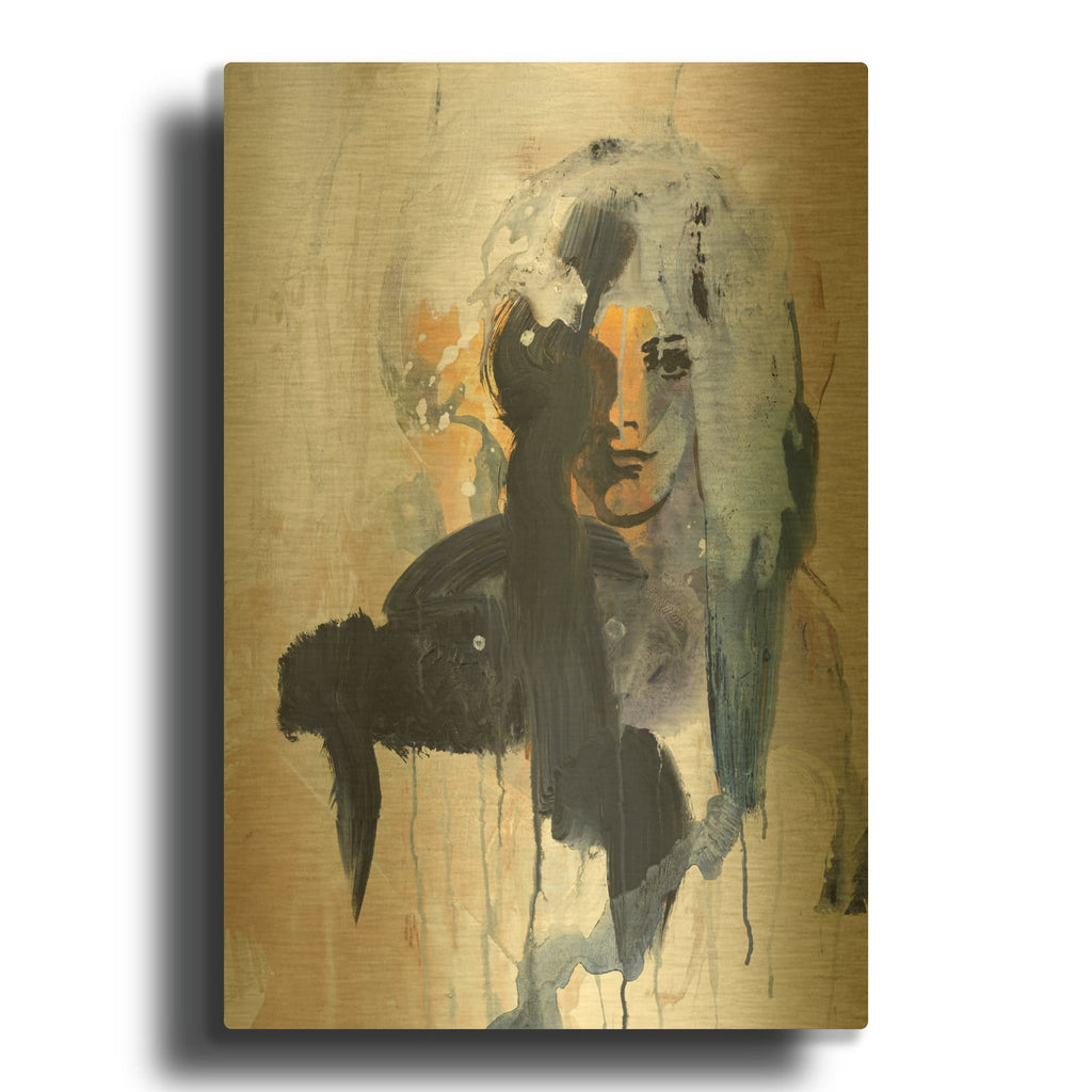 'Colorful Life 4' By Design Fabrikken Gold Metal Wall Art
