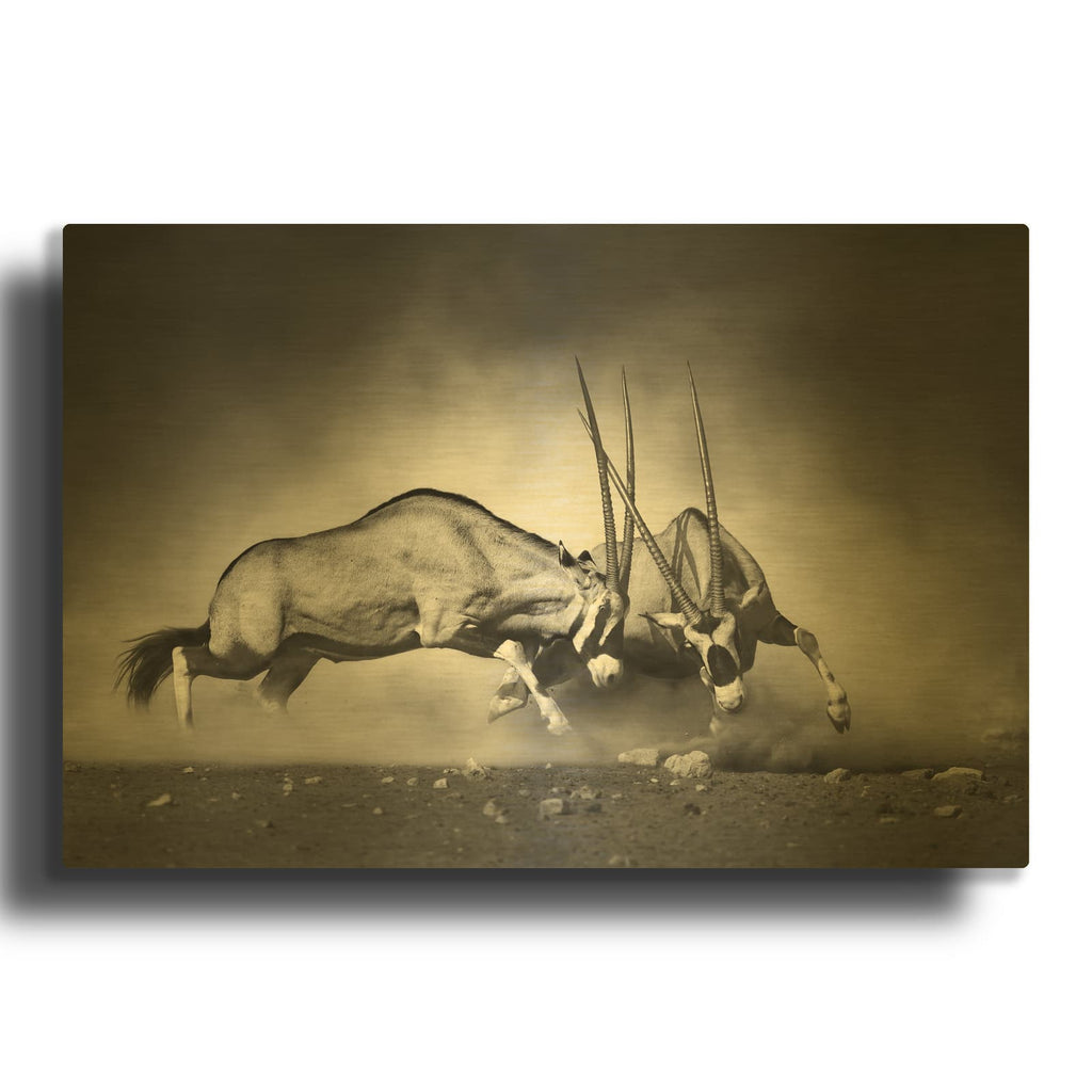 'Combat' By Design Fabrikken Gold Metal Wall Art