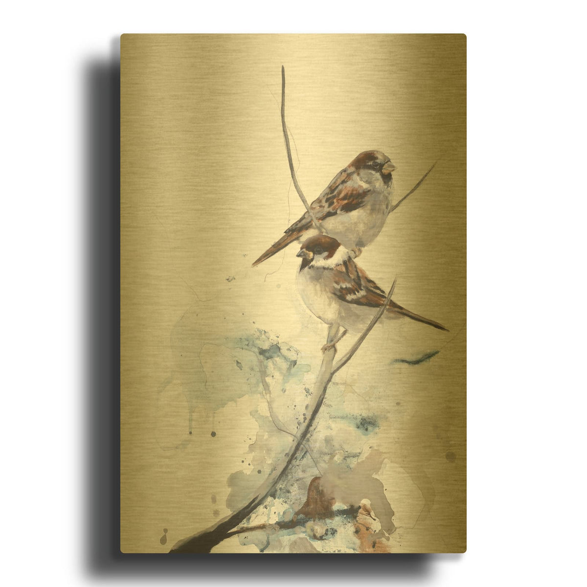 'Curiosity 1' By Design Fabrikken Gold Metal Wall Art