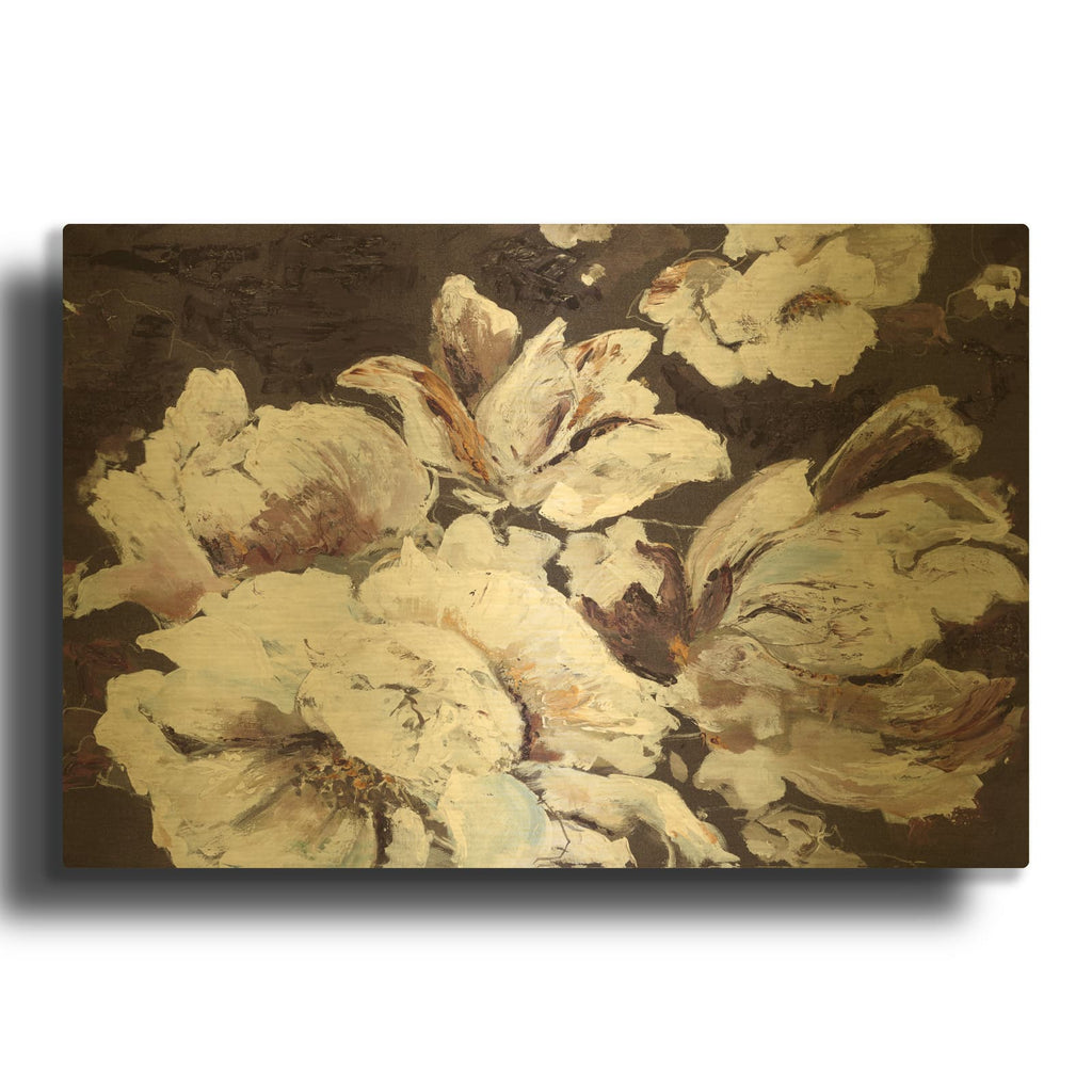 'Dark Flower' By Design Fabrikken Gold Metal Wall Art