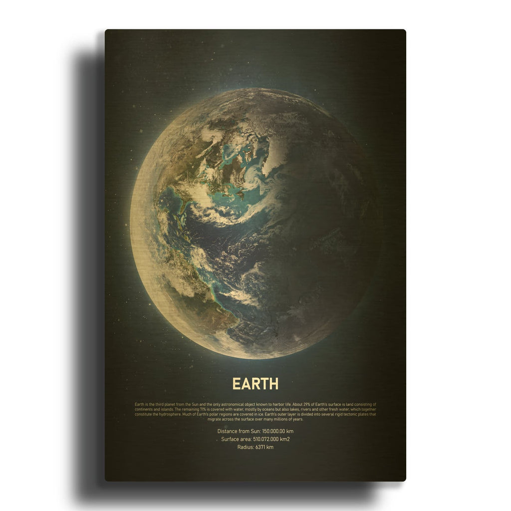 'Earth' By Design Fabrikken Gold Metal Wall Art