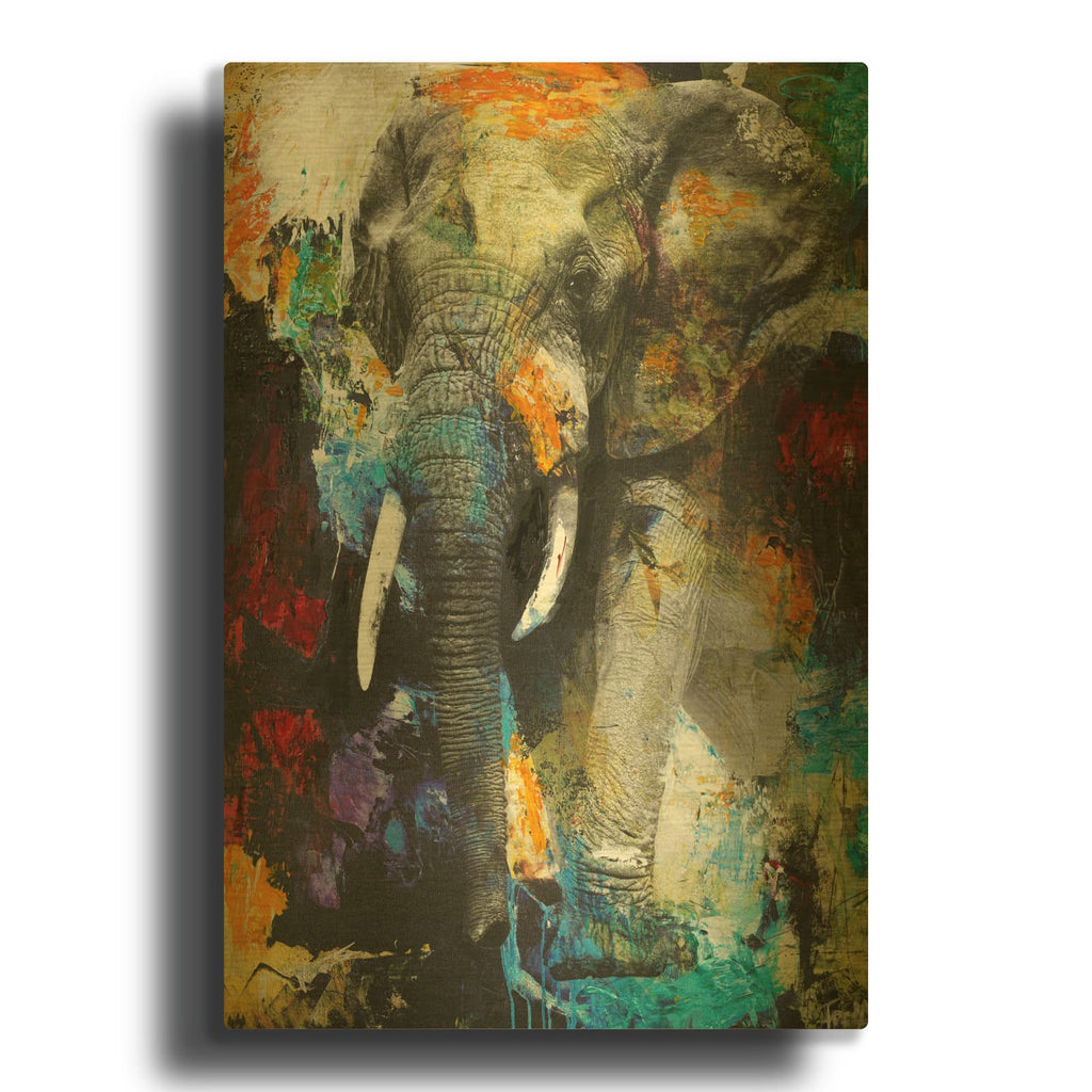 'Elephant' By Design Fabrikken Gold Metal Wall Art