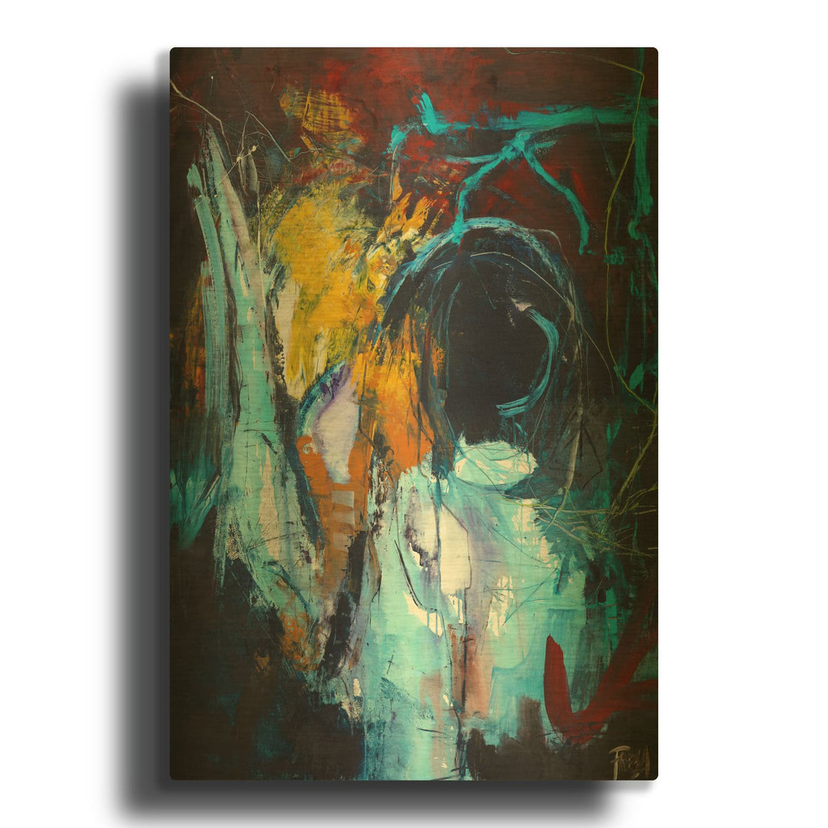 'Eye of the Storm' By Design Fabrikken Gold Metal Wall Art