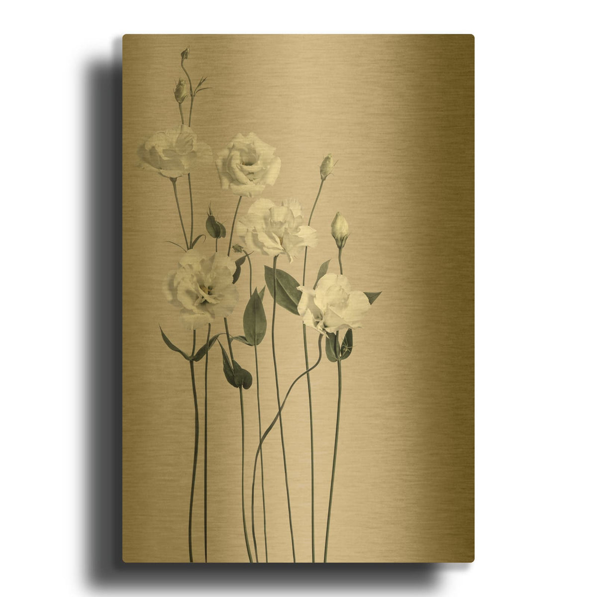 'Flower 1' By Design Fabrikken Gold Metal Wall Art
