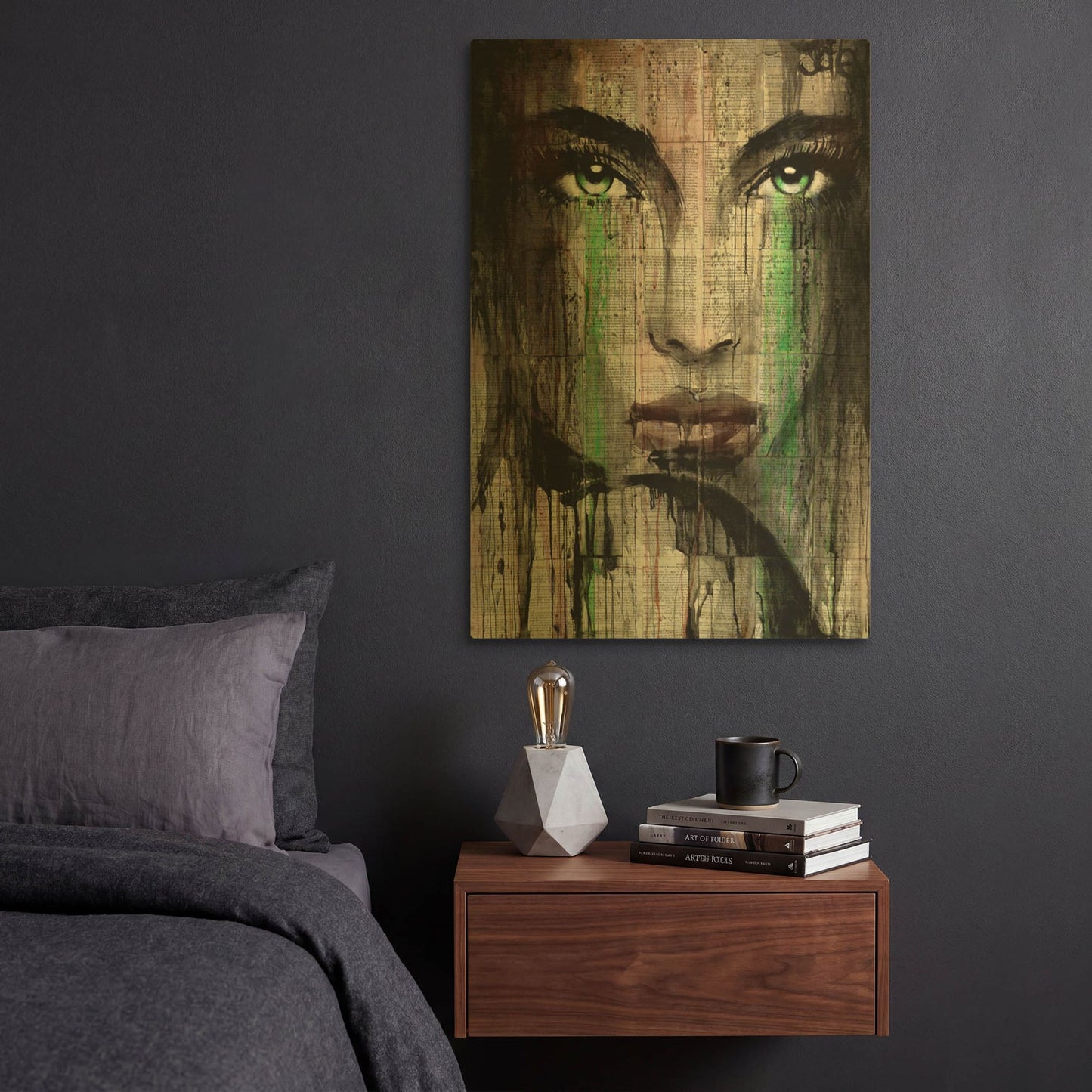 'Nordica' By Loui Jover Gold Metal Wall Art