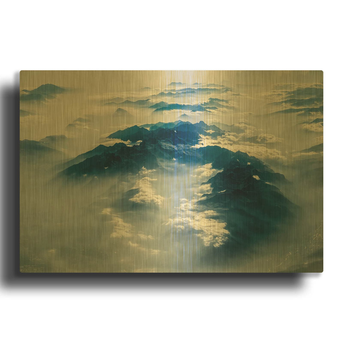 'From Above 6' By Design Fabrikken Gold Metal Wall Art
