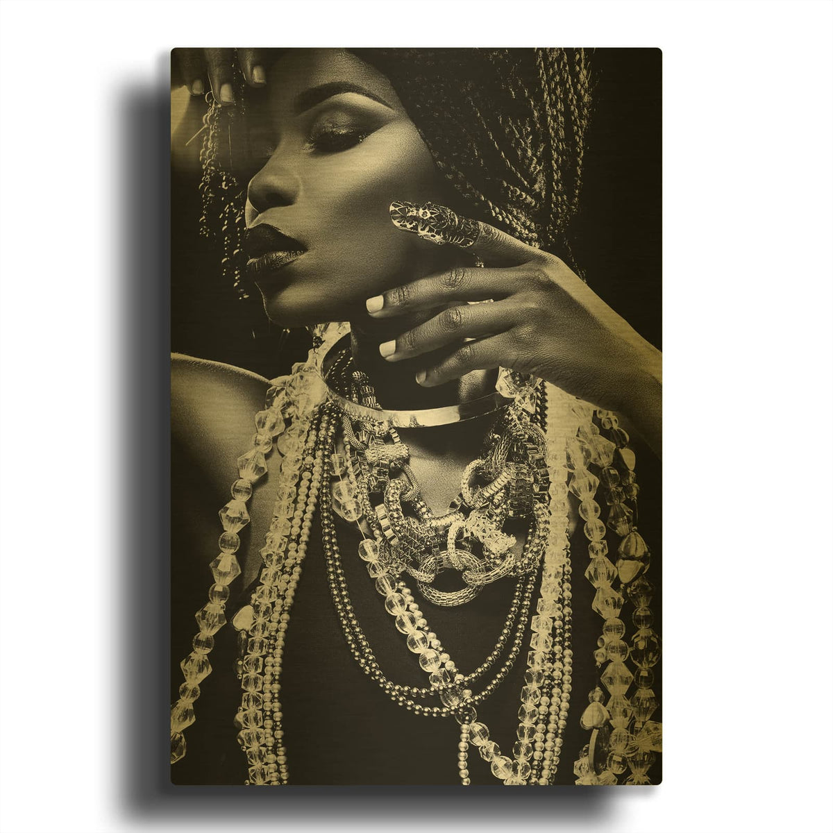 'Glitter' By Design Fabrikken Gold Metal Wall Art