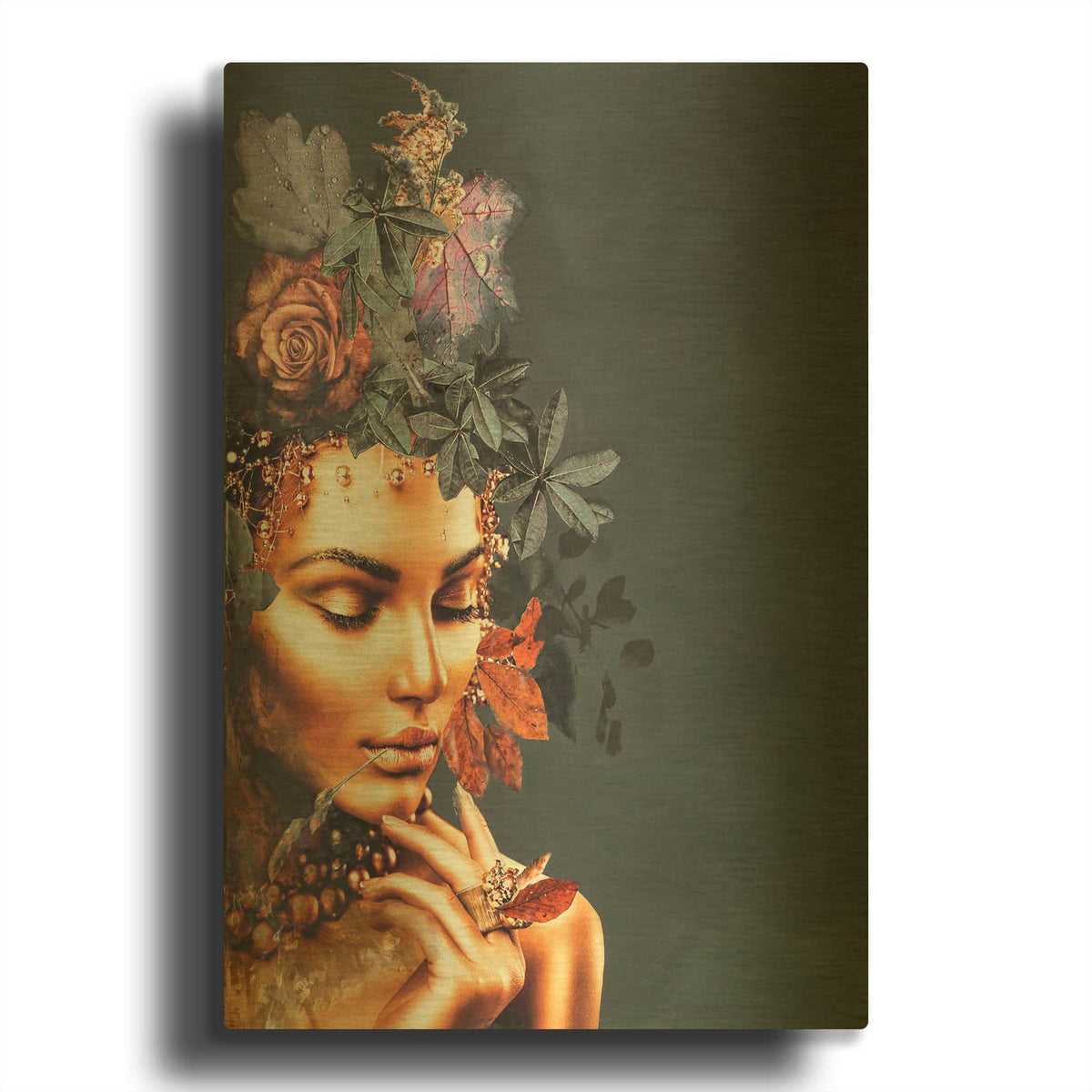 'Gold Couture 1' By Design Fabrikken Gold Metal Wall Art