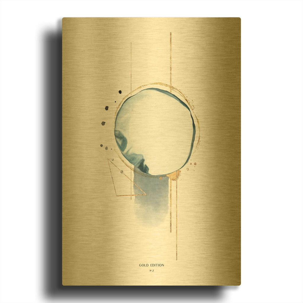 'Gold Edition No 2' By Design Fabrikken Gold Metal Wall Art