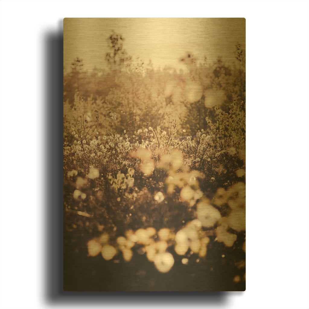 'Golden Field' By Design Fabrikken Gold Metal Wall Art