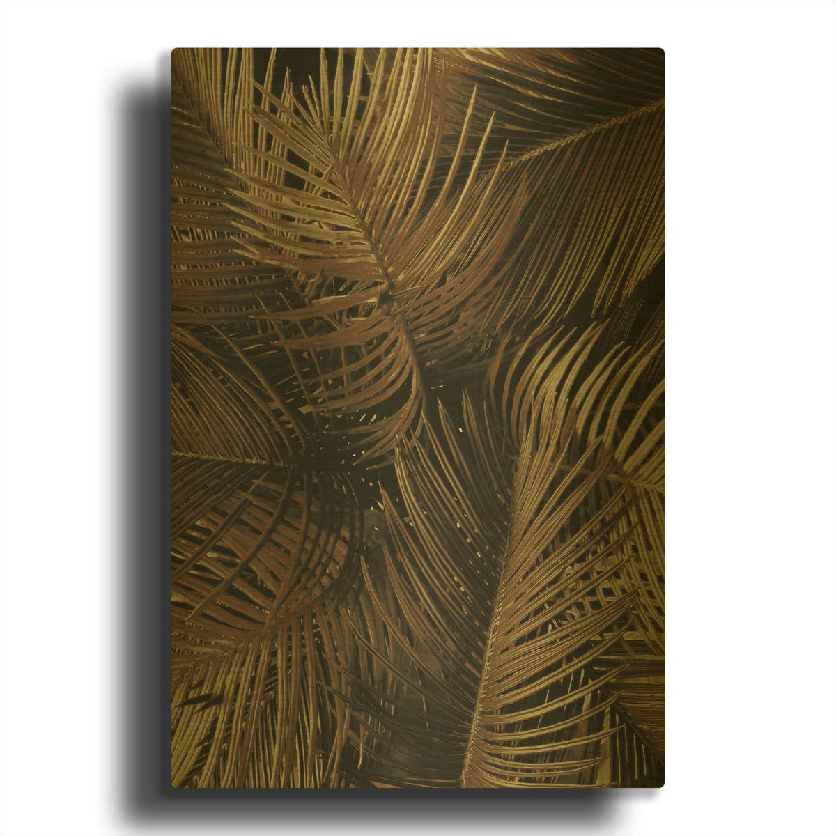 'Golden Palm 2' By Design Fabrikken Gold Metal Wall Art