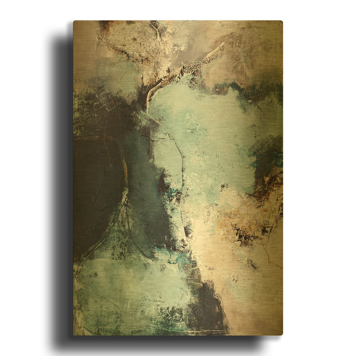 'Great Green' By Design Fabrikken Gold Metal Wall Art