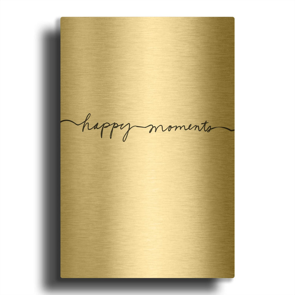 'Happy Moments' By Design Fabrikken Gold Metal Wall Art