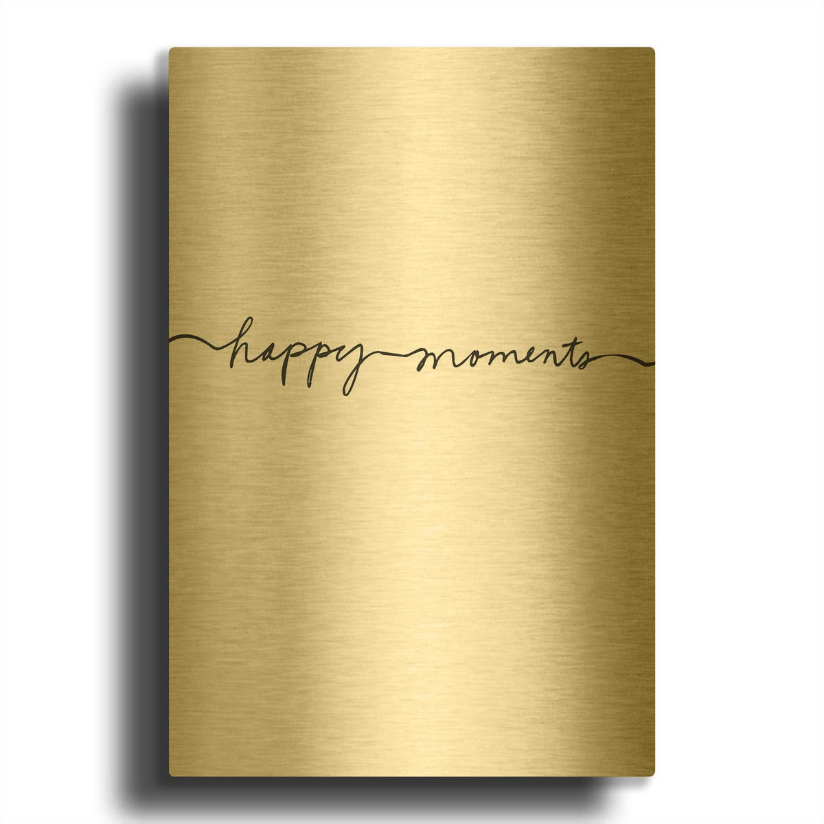 'Happy Moments' By Design Fabrikken Gold Metal Wall Art