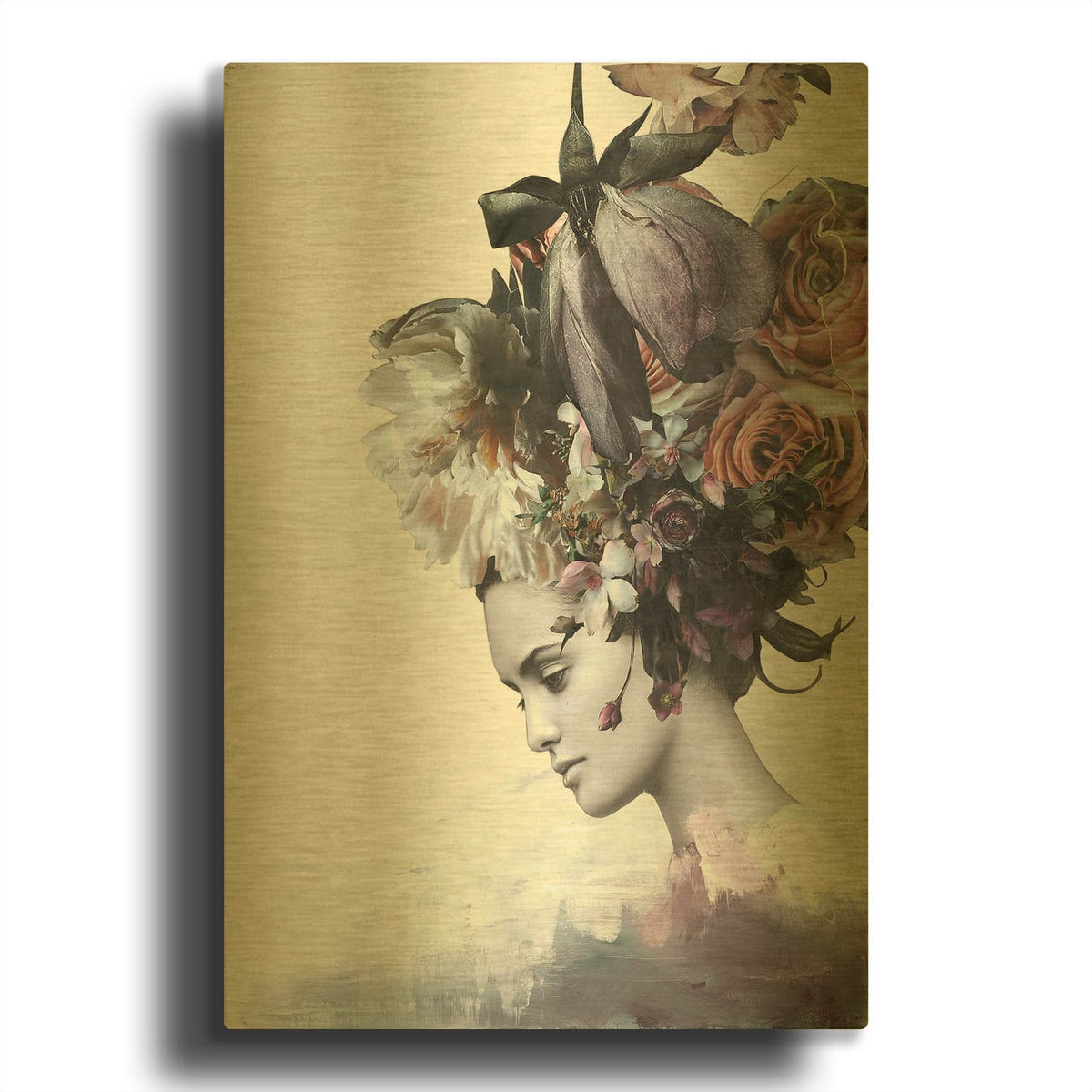 'Haute Couture 7' By Design Fabrikken Gold Metal Wall Art