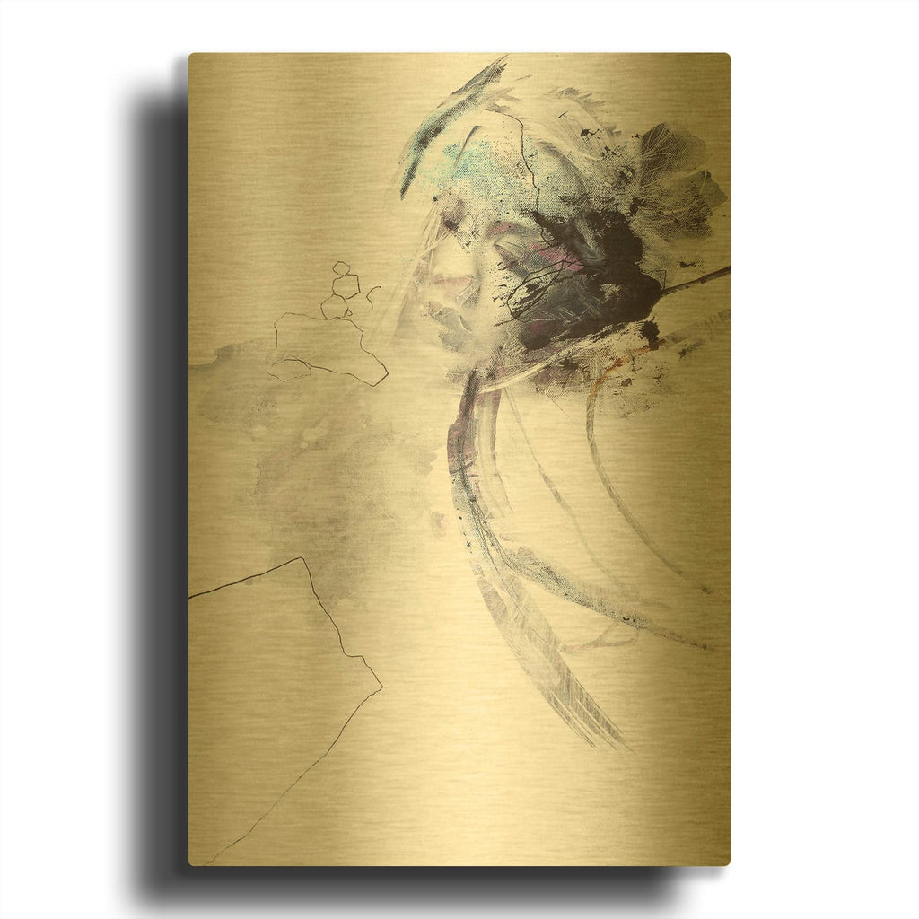 'High and Light' By Design Fabrikken Gold Metal Wall Art