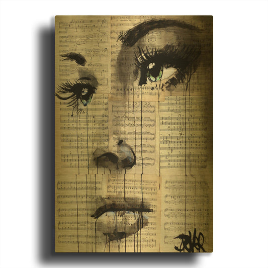 'Shore' By Loui Jover Gold Metal Wall Art
