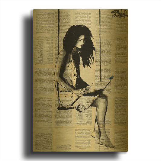 'Spell' By Loui Jover Gold Metal Wall Art