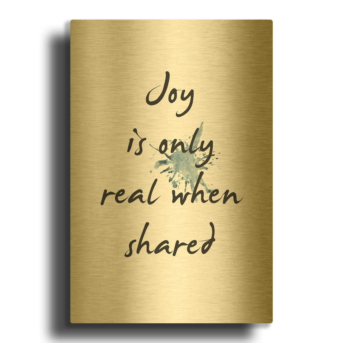 'Joy' By Design Fabrikken Gold Metal Wall Art