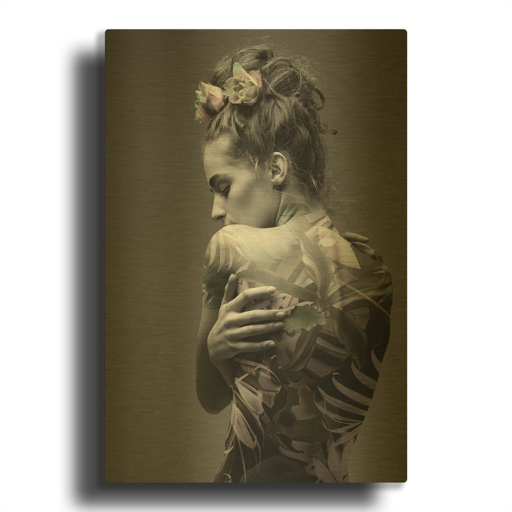 'Jungle Fashion 1' By Design Fabrikken Gold Metal Wall Art