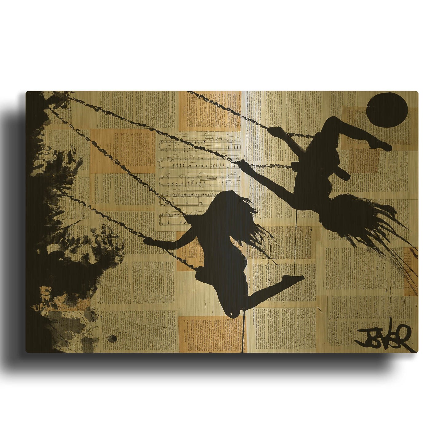 'Summer' By Loui Jover Gold Metal Wall Art
