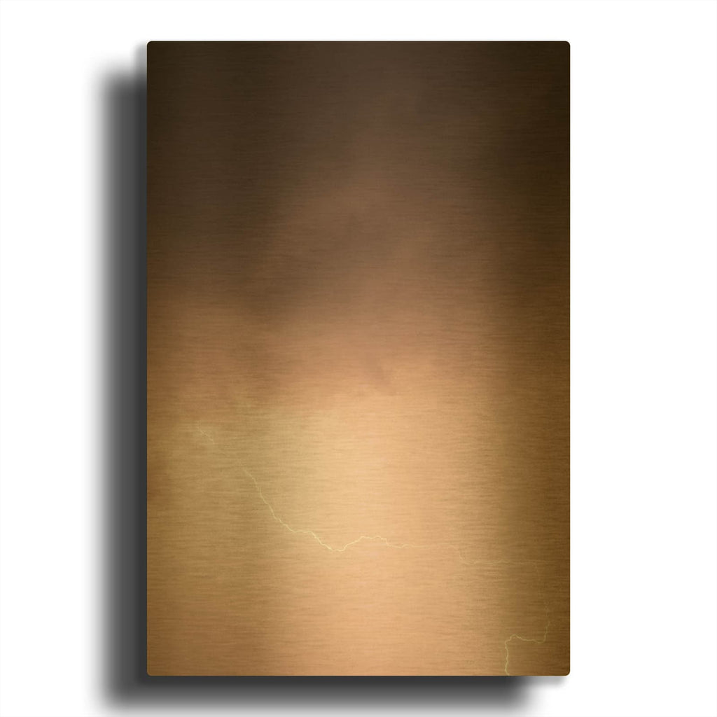 'Lightning Pink' By Design Fabrikken Gold Metal Wall Art