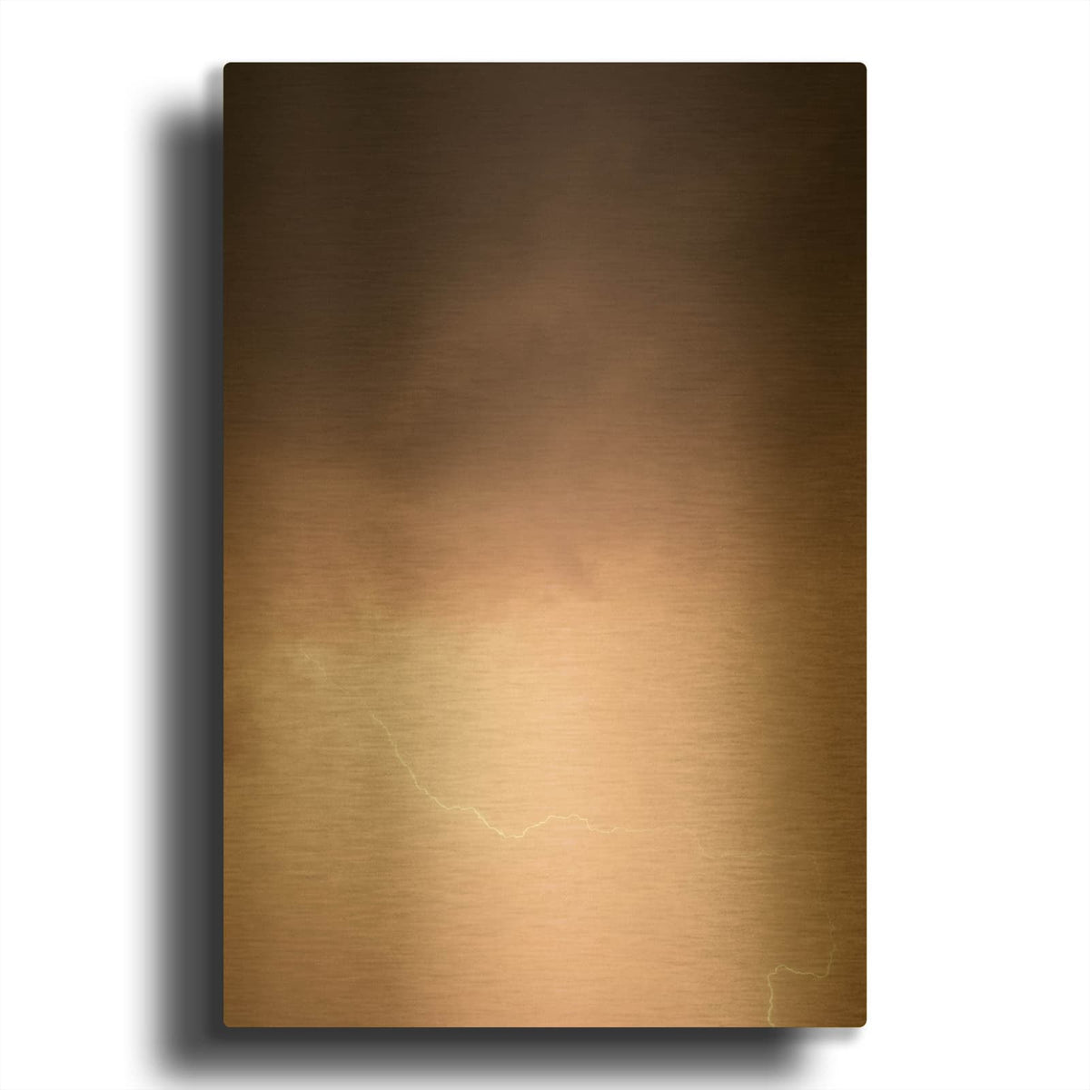 'Lightning Pink' By Design Fabrikken Gold Metal Wall Art