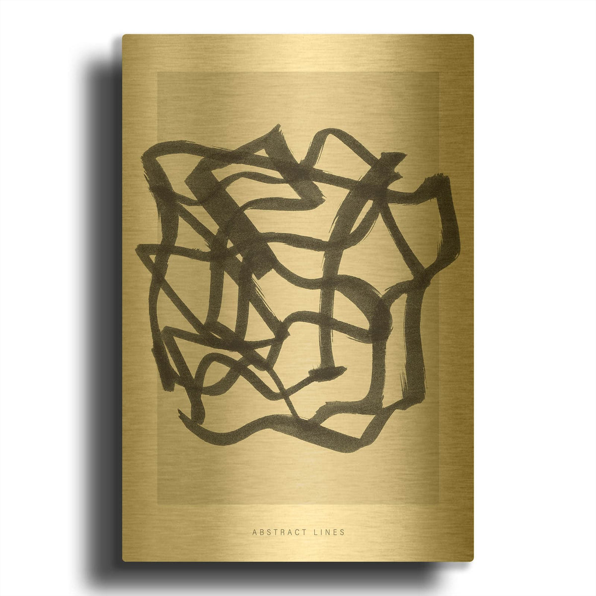 'Lines 1' By Design Fabrikken Gold Metal Wall Art