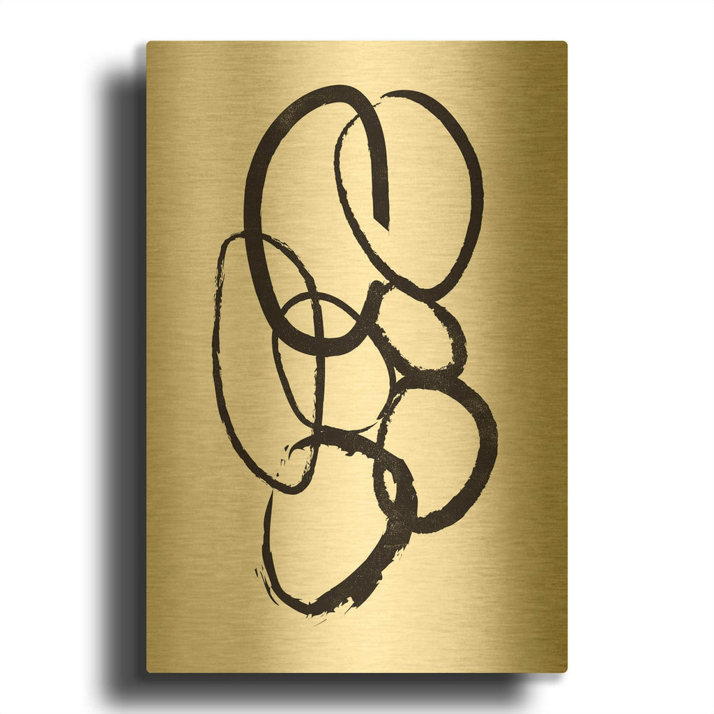 'Linked 1' By Design Fabrikken Gold Metal Wall Art