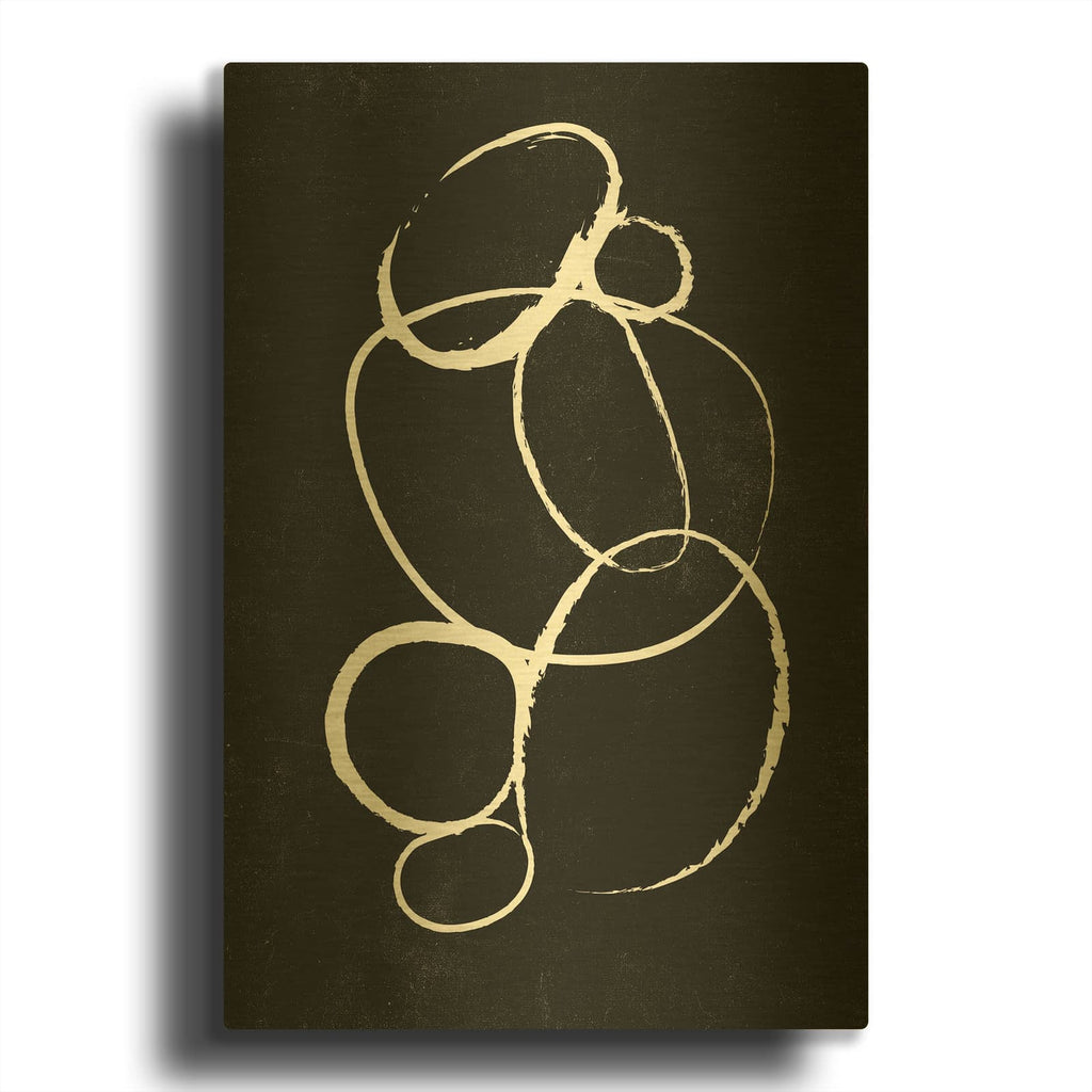 'Linked 2' By Design Fabrikken Gold Metal Wall Art