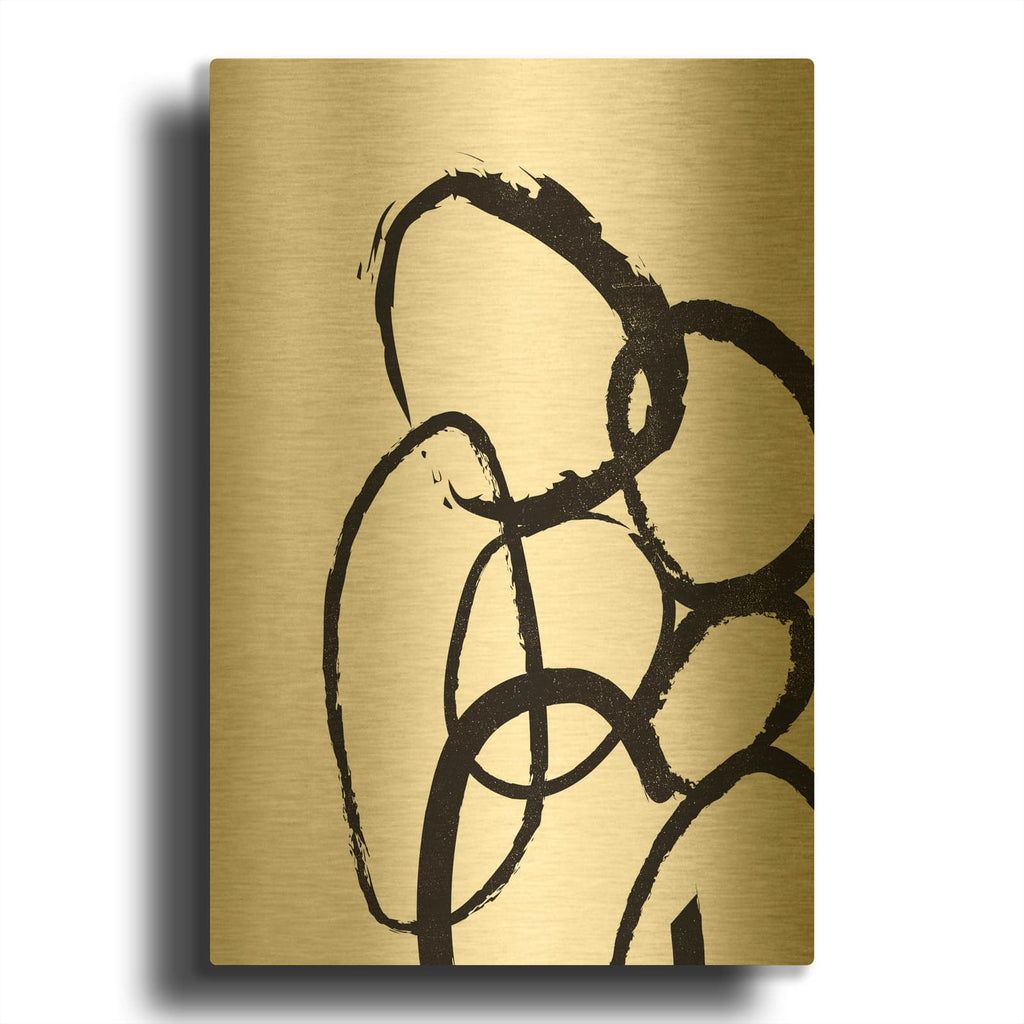 'Linked 3' By Design Fabrikken Gold Metal Wall Art