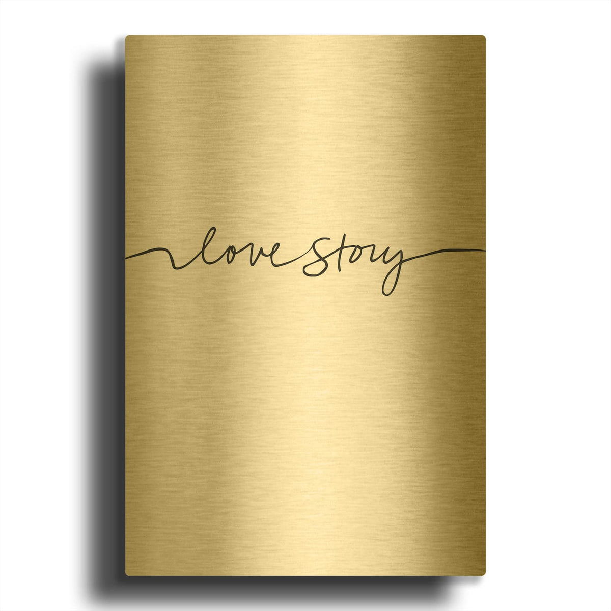 'Love Story' By Design Fabrikken Gold Metal Wall Art