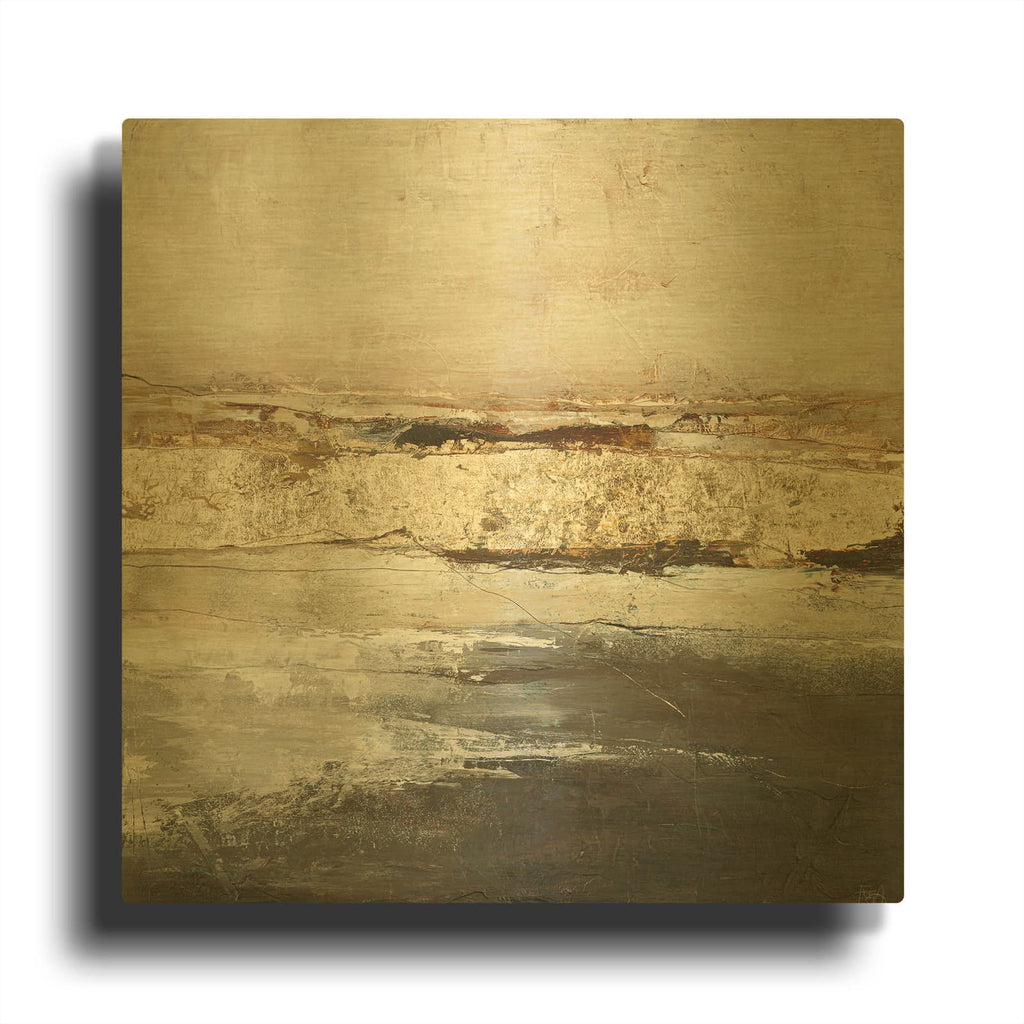 'Low Limit Gold' By Design Fabrikken Gold Metal Wall Art