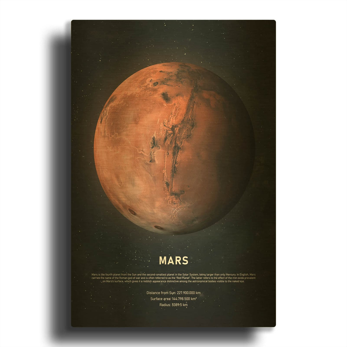 'Mars' By Design Fabrikken Gold Metal Wall Art