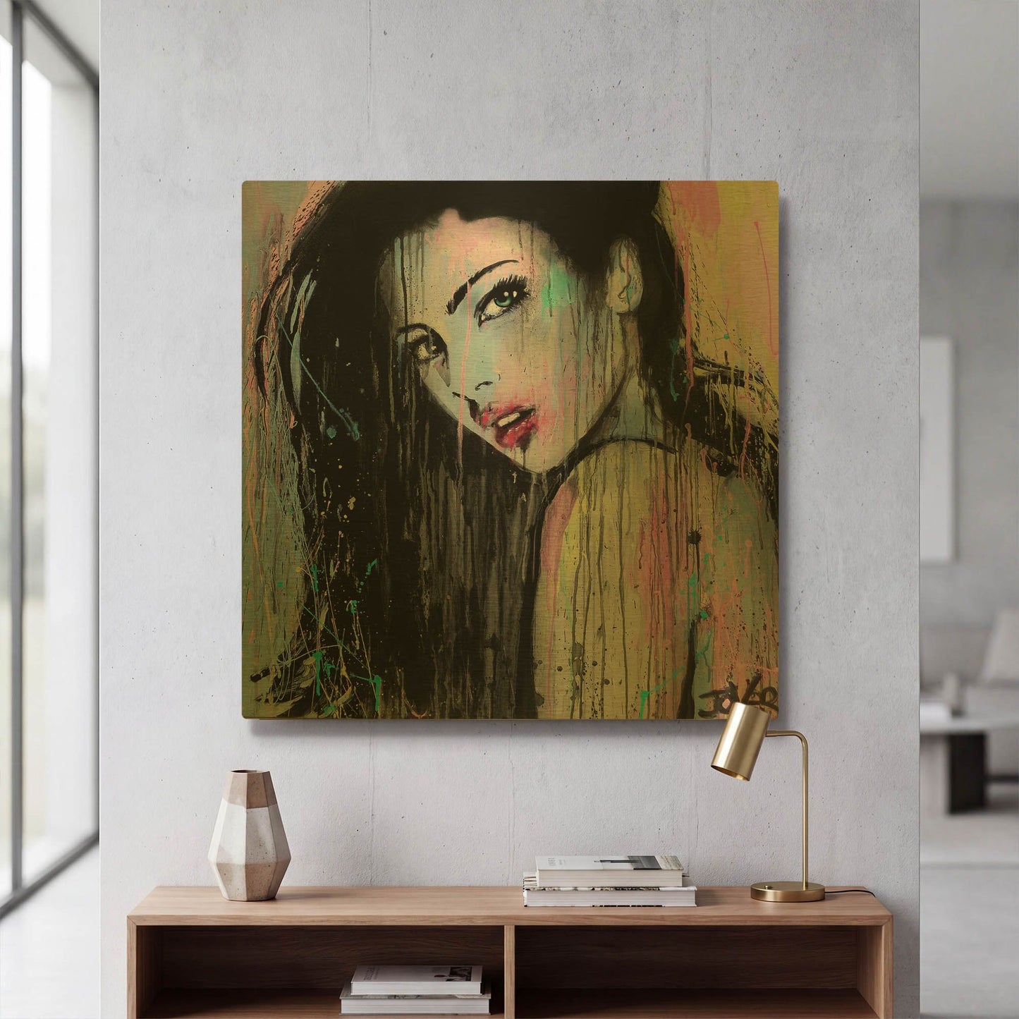 'Wild Orchid' By Loui Jover Gold Metal Wall Art