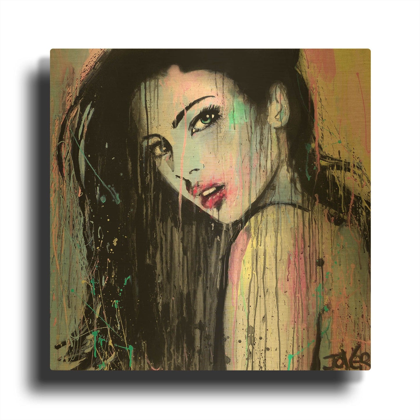 'Wild Orchid' By Loui Jover Gold Metal Wall Art