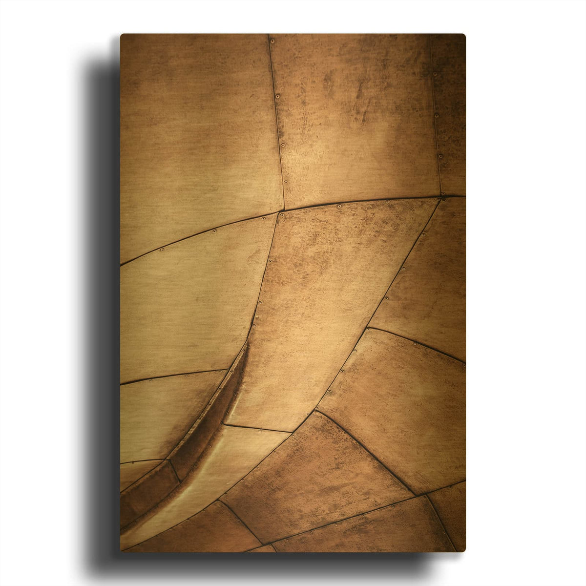 'Metal Structure' By Design Fabrikken Gold Metal Wall Art
