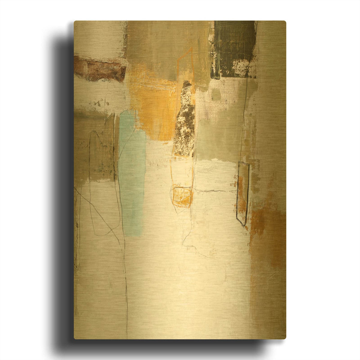 'Mingle 3' By Design Fabrikken Gold Metal Wall Art