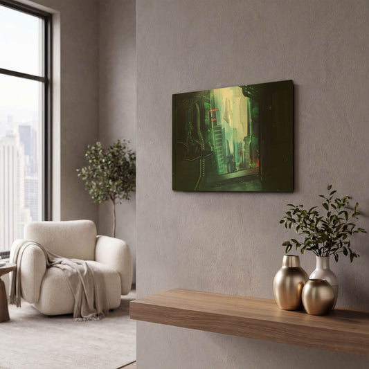 'Digital Age' By Jonathan Lam Gold Metal Wall Art
