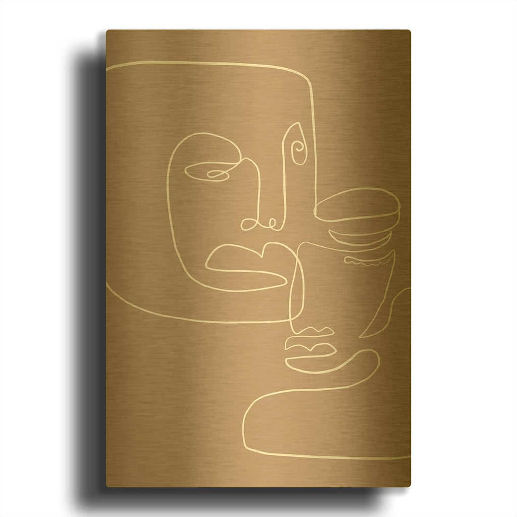 'Moments 2' By Design Fabrikken Gold Metal Wall Art