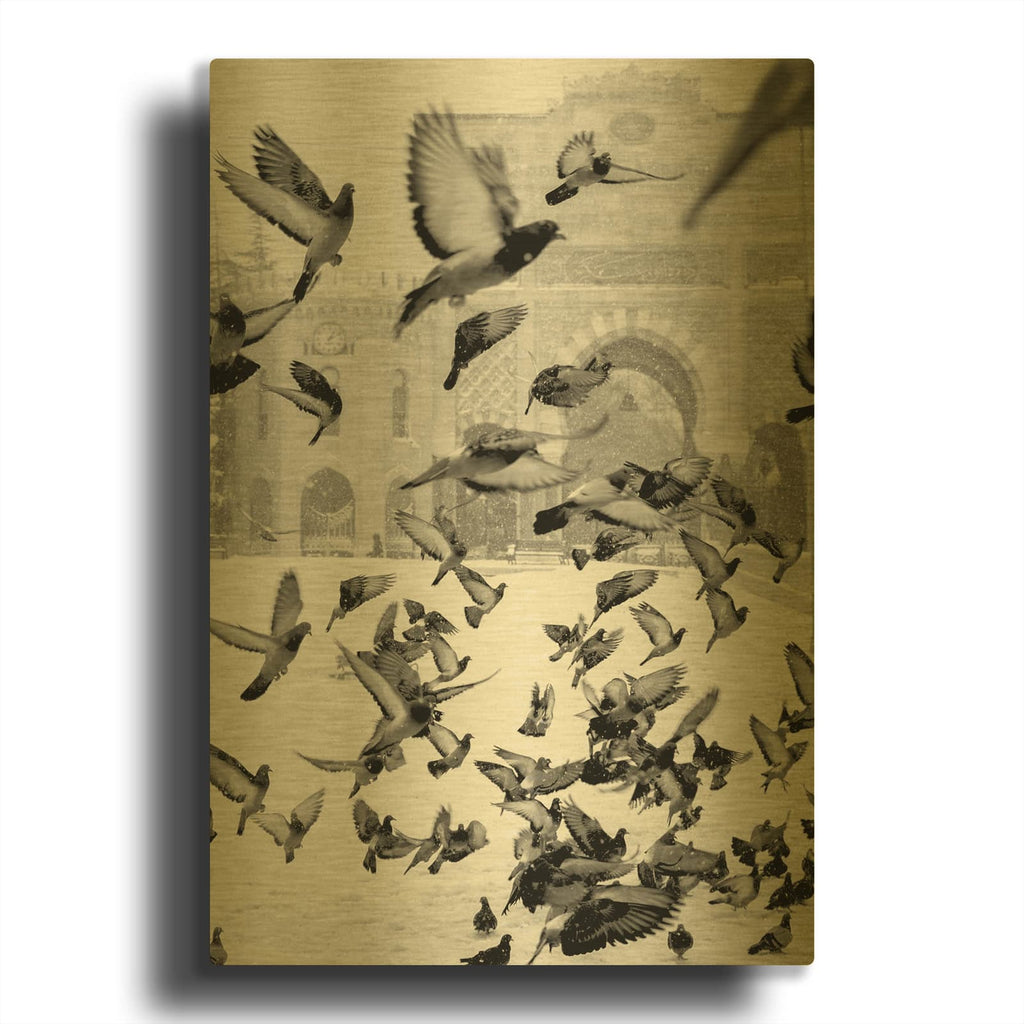 'Moscow' By Design Fabrikken Gold Metal Wall Art